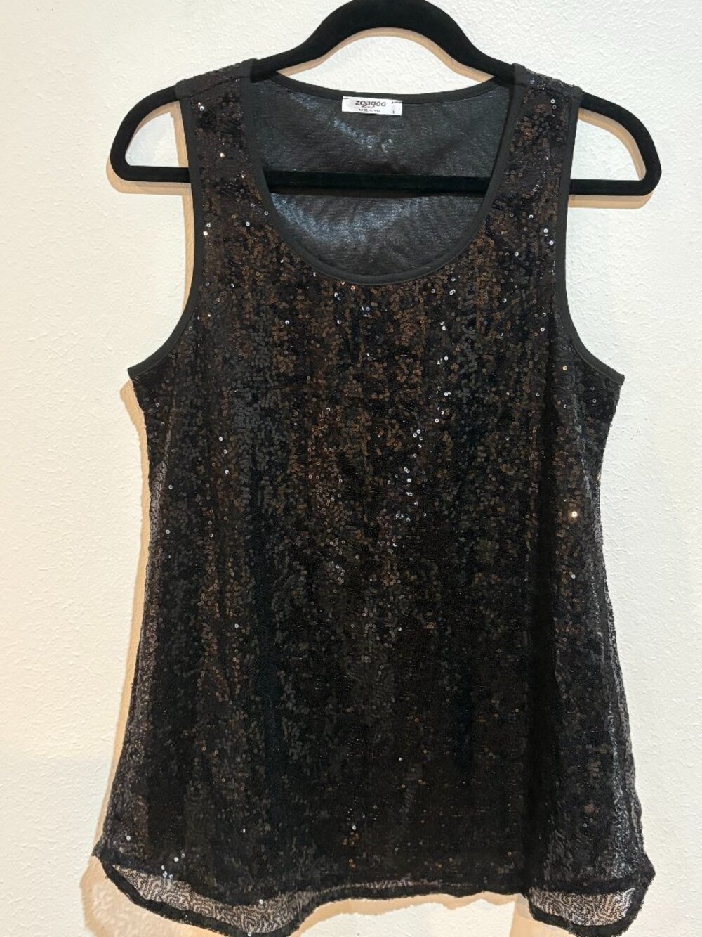 Sequin tank Large
